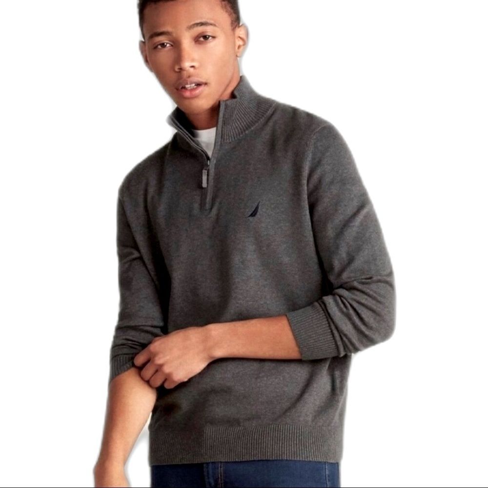 Nautica Quarter Zip Jersey Pullover